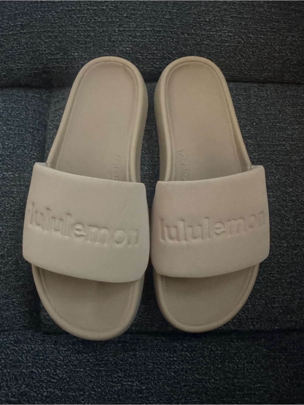 lululemon athletica Beige Slide Sandals